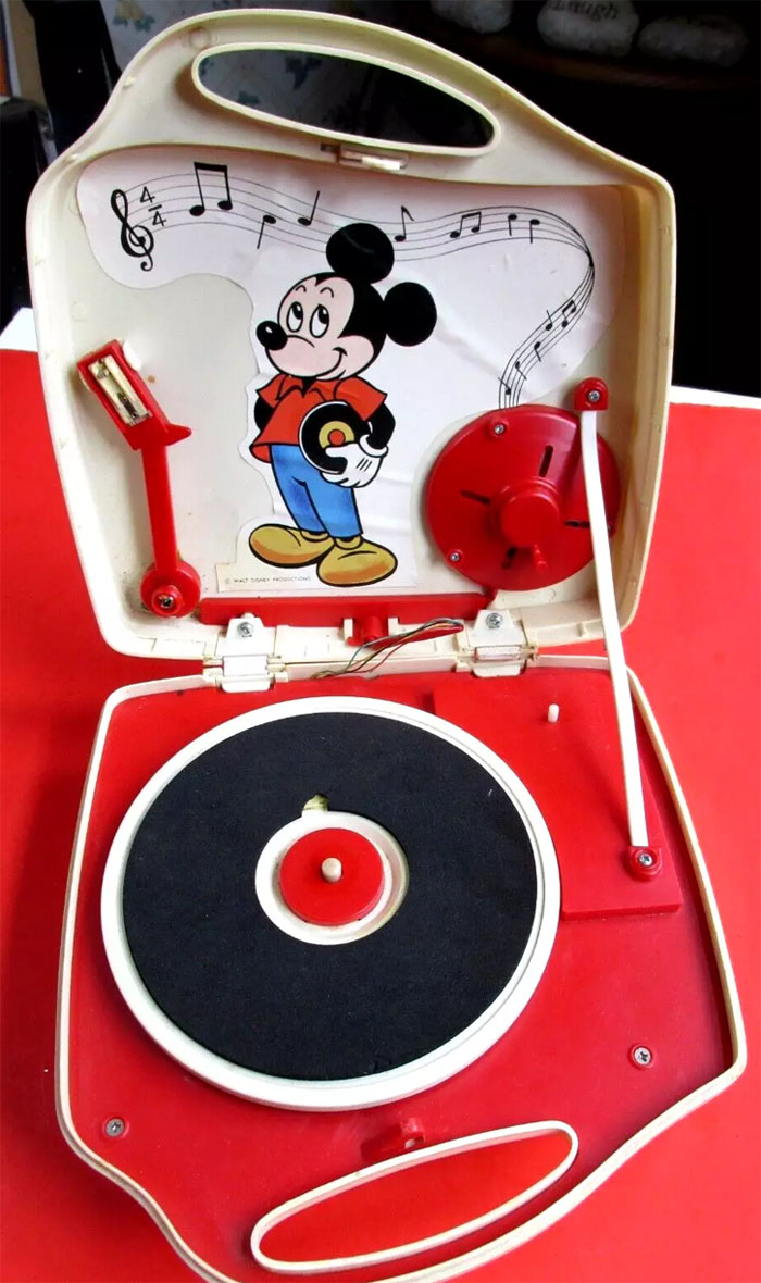 Vintage Mickey Mouse 2 Speed Phonograph NEW orders in Box 1977